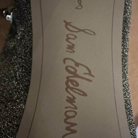 Sam Edelman Olsen Gold Stretch Bootie - 8 - Picture 5 of 7